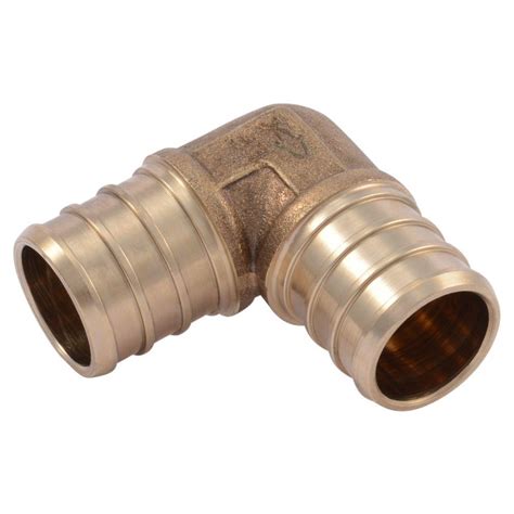 Sharkbite 3 4 In Brass Pex Barb 90 Degree Elbow Uc256lfa The Home Depot