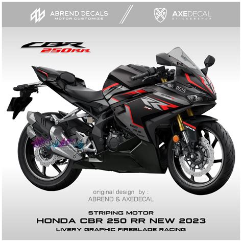 Jual STRIPING HONDA CBR 250RR 2023 FIREBLADE RACING GRAFIS STIKER