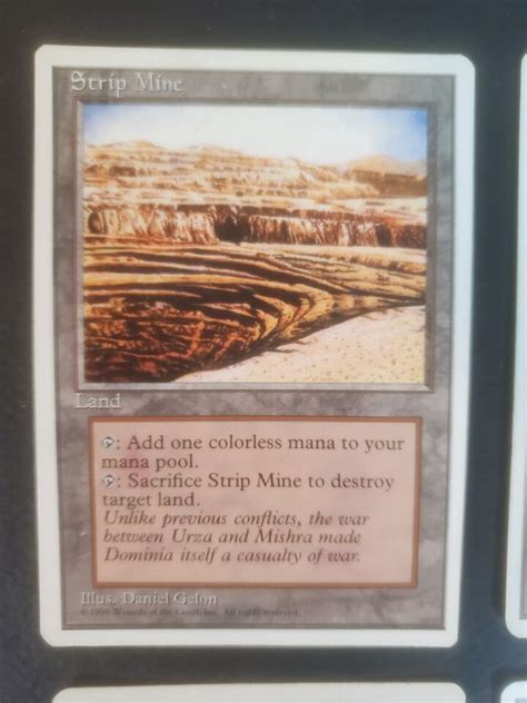 Magic The Gathering Strip Mine X Th Edition Ebay