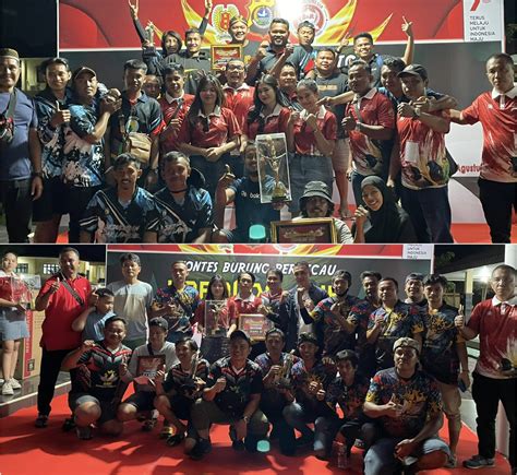 Kontes Burung Berkicau Kapolda Cup 2 Tim Asal Kendari Sabet Juara Umum