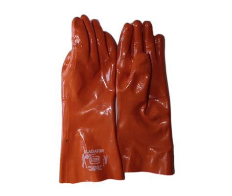 Gloves Nitrile Orange Reinforced 400mm Df40rxx Select Ppe