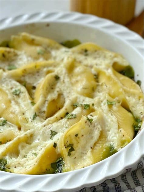 Giant Cheese Stuffed Shells Cacio E Pepe Style My Casual Pantry