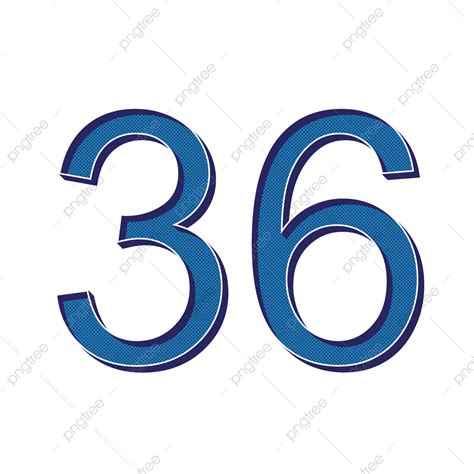 Number 36 Clipart Hd Png Abstract Vector 3d Style Numebr 36 Rendering