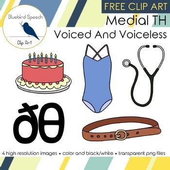 Free Medial Th Digraph Clip Art Set Ipa Symbols For Voiced And