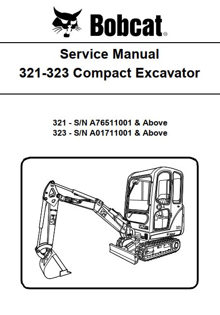 Bobcat 321 323 Instrukcje Napraw Schematy DTR Service Manuals