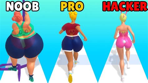 Noob Vs Pro Vs Hacker In Stay Fit Runner 3d Youtube