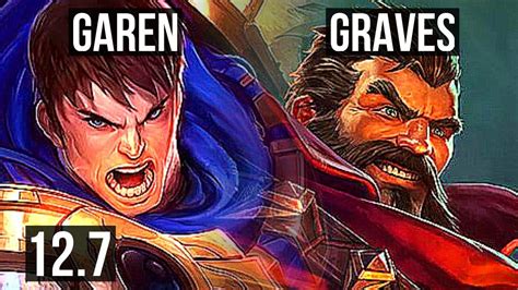 GAREN Vs GRAVES TOP 7 1 6 500 Games 900K Mastery Dominating