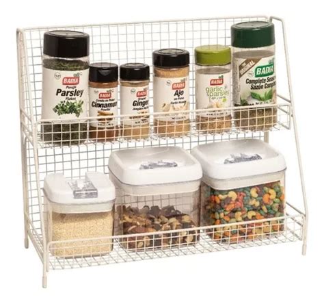 Organizador Metalico Cocina Alacena Baño Estante Especiero