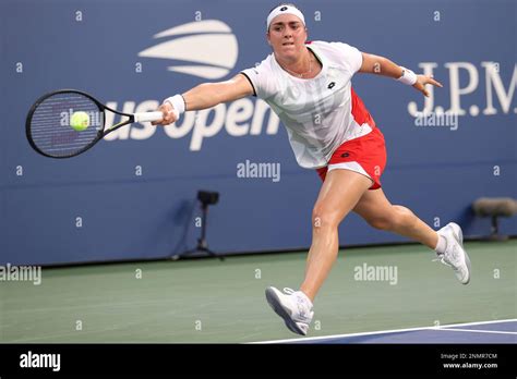 Ons Jabeur Returns A Shot To Aliz Cornet During A Women S Singles