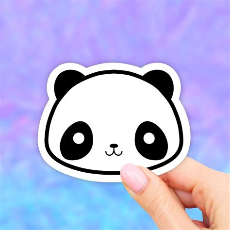 Cute Panda Sticker Laptop Stickers Vsco Stickers Aesthetic Etsy