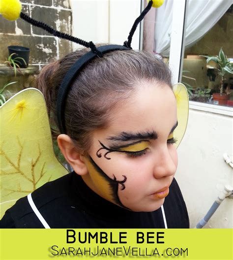 Halloween makeup pretty, Halloween costumes makeup, Bee makeup