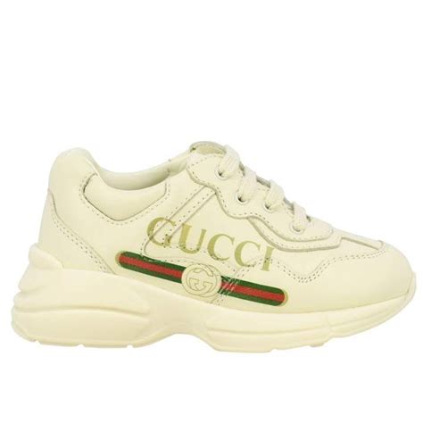 GUCCI: shoes for boys - White | Kid shoes, Gucci shoes, Kids shoes