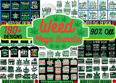 Weed Designs Mega Bundle Graphic By Merchtrends Svg Creative Fabrica