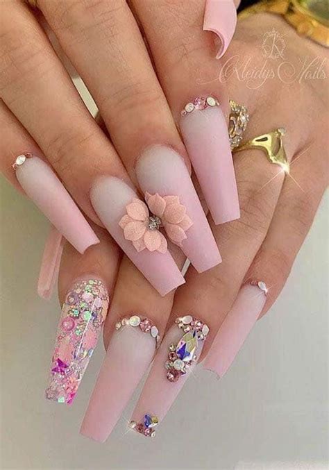 Pin By Katiuska On Dise O De U A Largas Pink Nail Designs Stylish