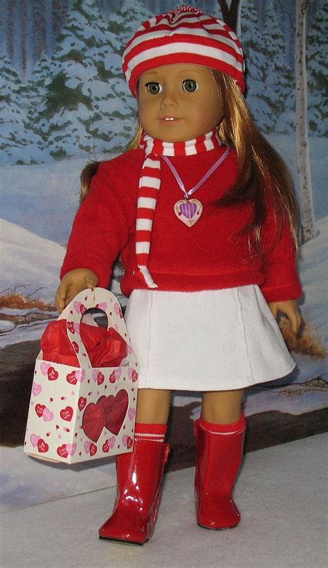 Mia Red And White Winter Outfit Doll Clothes American Girl American