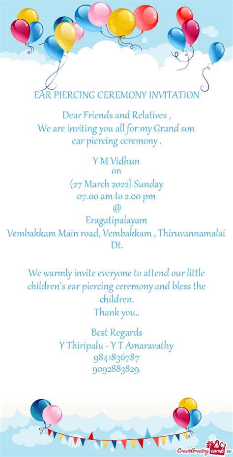 CIRCUMCISION CEREMONY BIRTHDAY INVITATION Free Cards