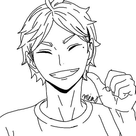 How To Draw Koushi Sugawara From Haikyuu Drawingtutorials101 Artofit