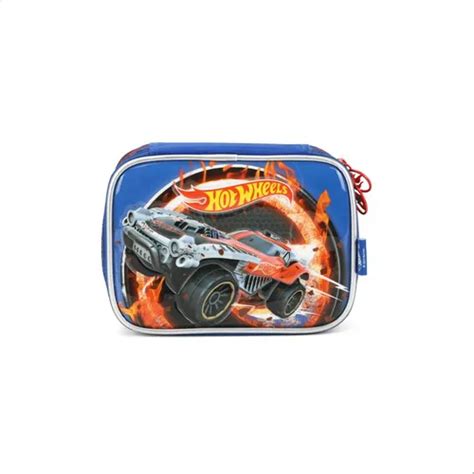 Hot Wheels Estojo Escolar Meninos Infantil Lápis Luxo Cor Vermelho Liso Parcelamento sem juros