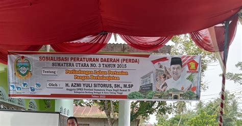 Anggota DPRD Provinsi Sumatera Utara H Azmi Yuli Sitorus SH M SP