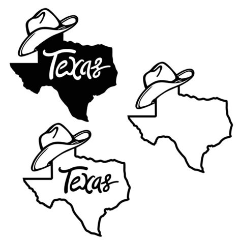 4 293 Texas Silhouette Vector Images Depositphotos