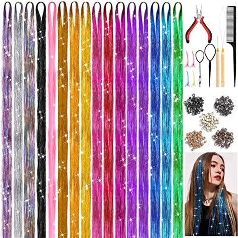 Amazon Mckanti Colors Hair Tinsel Kit With Tool Inch