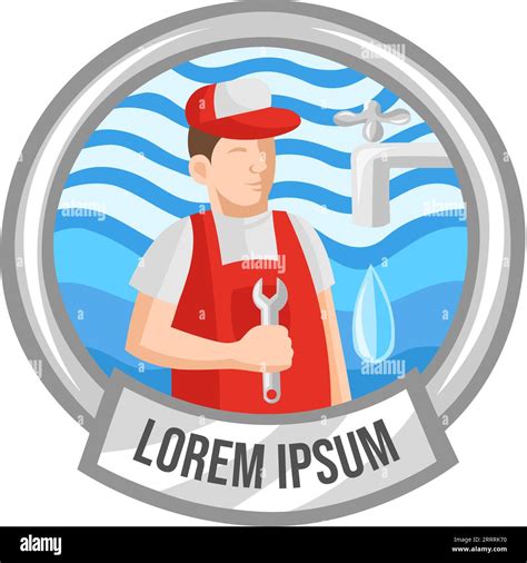Plumber Services Logo Logo For Plumbing Service Works Vector Image