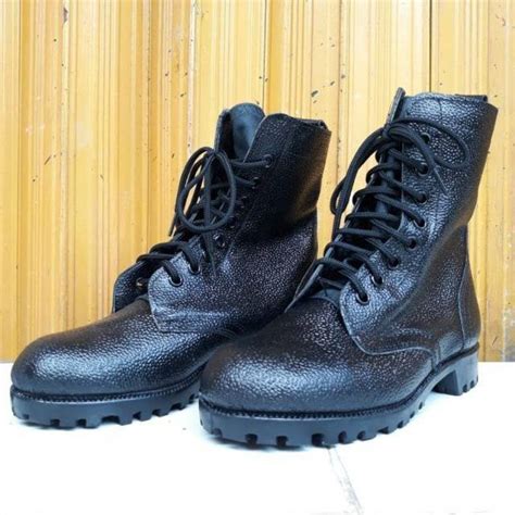 Jual Sepatu Pdl Tni Ad Kulit Jeruk Shopee Indonesia