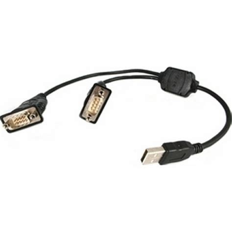 Startech Icusb232c2 2 Port Usb To Serial Adapter Cable Usb M To 2xdb9 Rs232 M