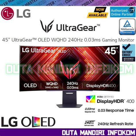 Promo LG UltraGear 45GS95QE B 45 Inch Curved 800R OLED WQHD 240Hz 0