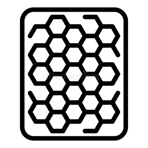 Vector De Contorno Del Icono De La Placa De Abeja De Cera Vela De