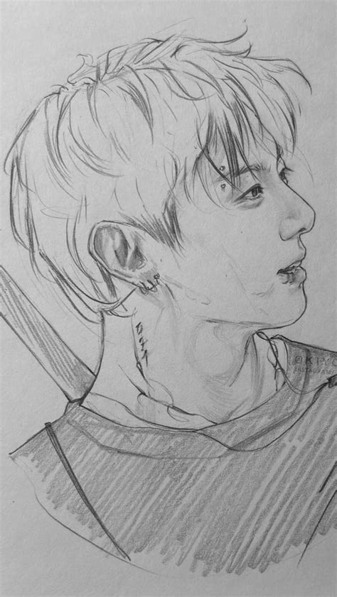 Kokkie Jungkook En Bocetos De Retrato Dibujos Significativos