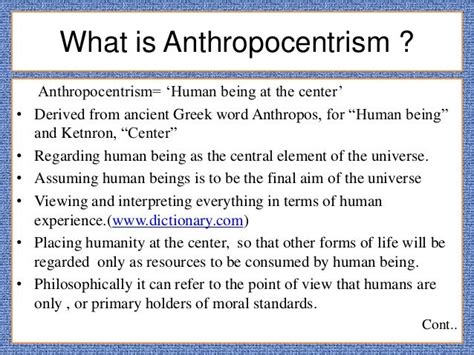 Anthropocentricism Vs Ecocentricism