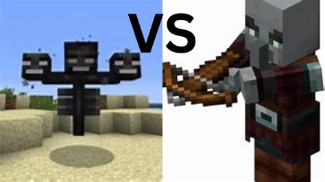 100 Pillagers Vs Wither Minecraft Mob Wars Part 1 YouTube