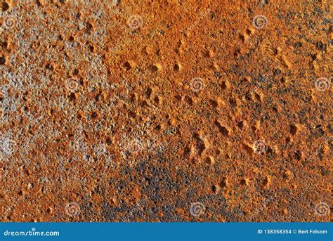 Rusted Metal Surface In The Early Morning Light Stock Photo Image Of