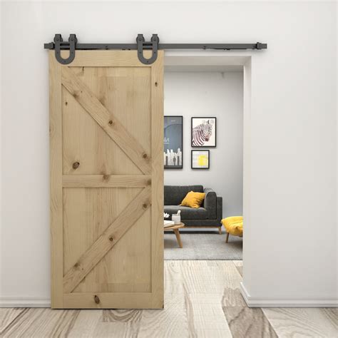 Porte De Grange Bois K Style Pin Simple Coulissante Porte De Etsy