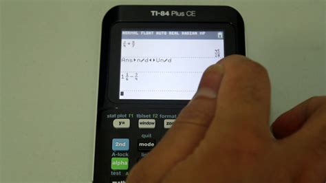 How To Calculate In Fractions With A SHORTCUT On The TI 84 Plus CE