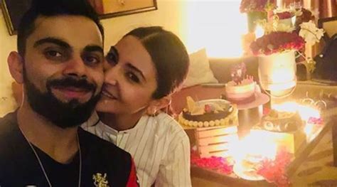 IPL 2018 RCB V MI Virat Kohli Celebrates Wife Anushka Sharmas