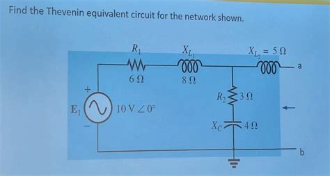 Solved Find The Thevenin Equivalent Circuit For The Network