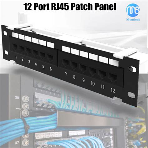 Cat6 12 Port Patch Panel Utp 10 Inch Cat6 Unshielded Network Wall Mount Sur Patch Panel For Wall