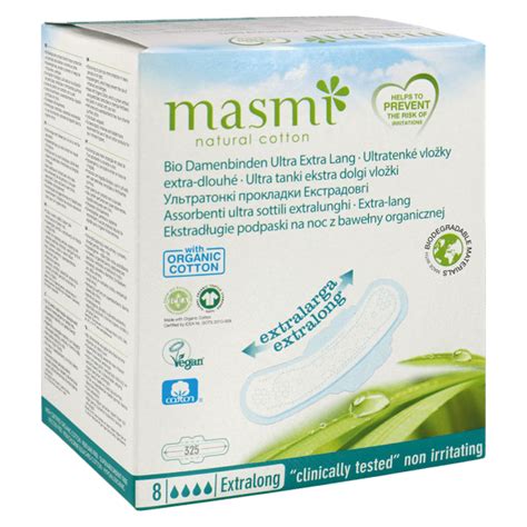 Bio Damenbinde Ultra Extra Lang Von Masmi Organic Care Bei Greenist De