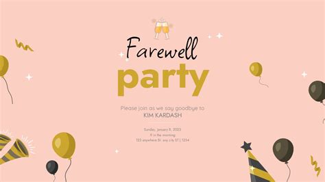 How To Write Farewell Invitation Card Templates Free - Infoupdate.org