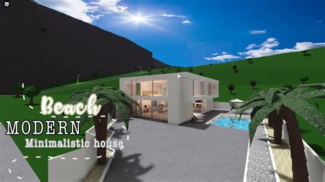 Bloxburg Beach Modern Minimalistic Loft House Youtube