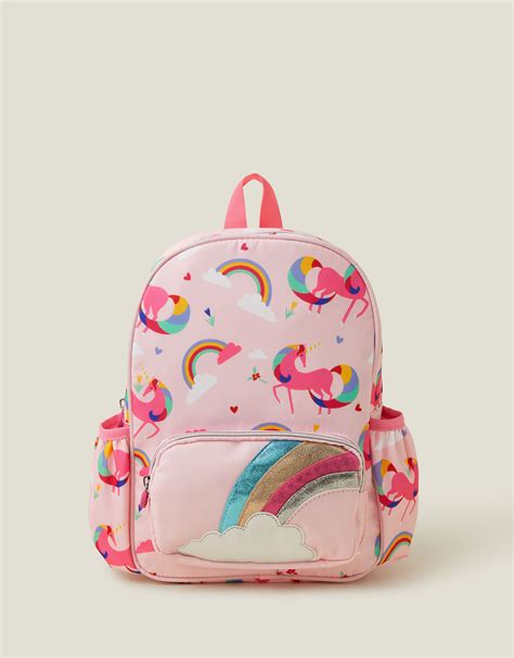 Girls Unicorn Print Backpack Bags Accessorize Uk