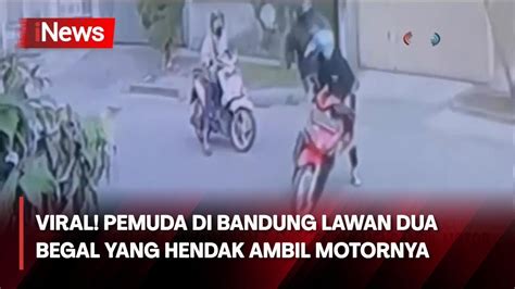 Viral Pemuda Di Bandung Lawan Dua Begal Yang Hendak Ambil Motornya