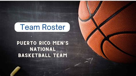 Puerto Rico Men S National Basketball Team Roster Squad Players 2023