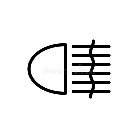 Illustration Vector Graphic Of Fog Light Icon Stock Vector