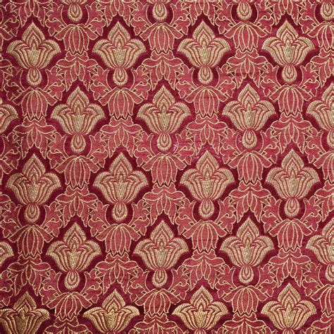 Buy Maroon Golden Kinkhab Banarasi Silk Fabric For Best Price Reviews