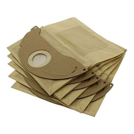 Lot De 5 Sacs En Papier Pour Aspirateur Karcher A2000 A2099 Wd2 000 Wd2 499