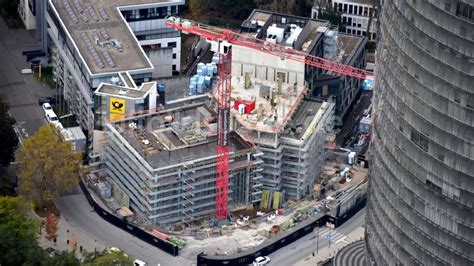 Bonn aus der Vogelperspektive Neubau eines Büro und Geschäftshauses