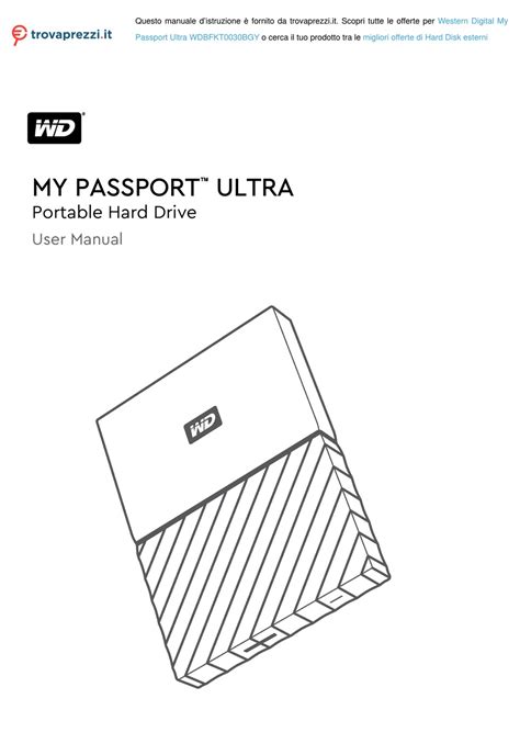 WESTERN DIGITAL MY PASSPORT ULTRA WDBFKT0030BGY USER MANUAL Pdf